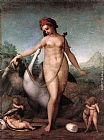 Jacopo Pontormo Famous Paintings - Leda and the Swan